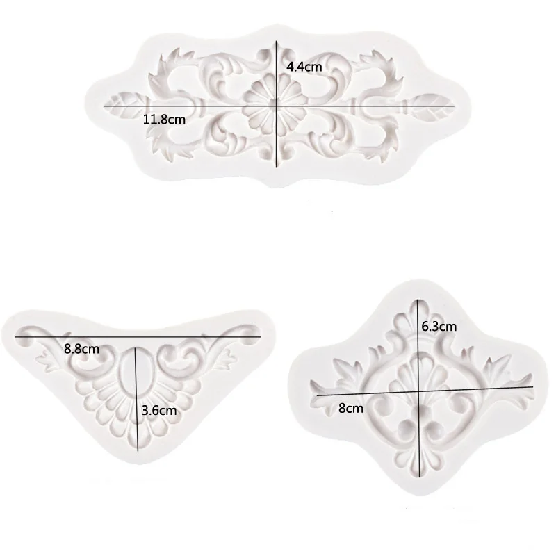 

European Style Lace Fondant Silicone Mold for DIY Pastry Cupcake Dessert Lace Cake Decoration Kitchen Accessories Baking Tool