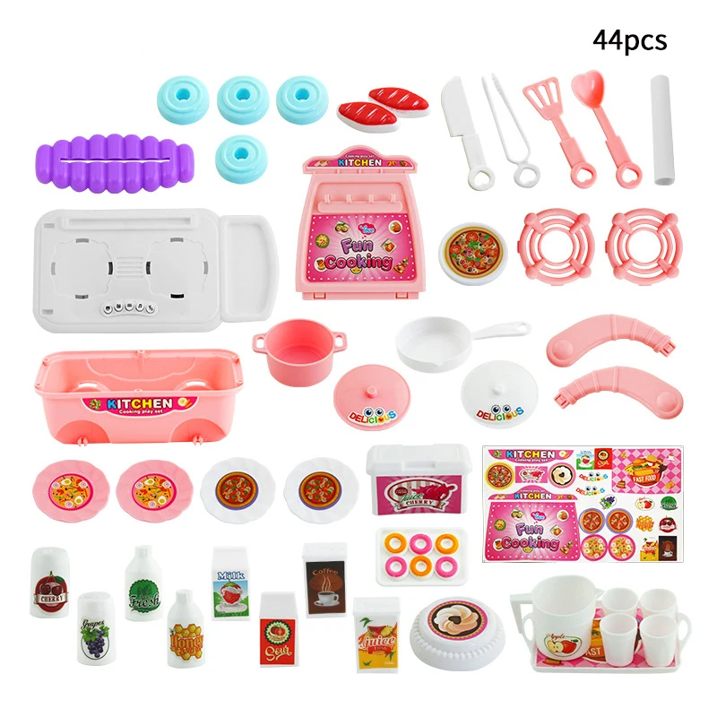 Детский игровой домик кухонный стол игрушки различные музыкальные истории