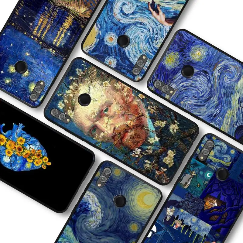 

Paintings Starry Night Van Gogh Phone Case For Huawei honor 10Lite 10i 20 8x 10 for Honor 9lite 9xpro Back Coque