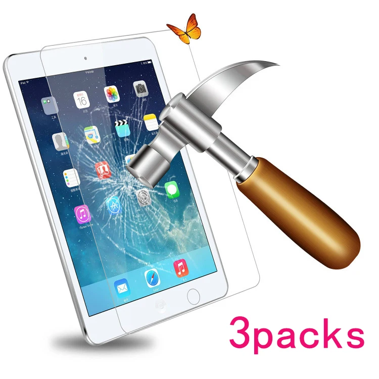 

3 packsTempered glass protective film for Ipad 2 3 4 air 10.9 pro 12.9 9.7 10.2 10.5 2018 9 20 mini 5 Apple explosion-proof film