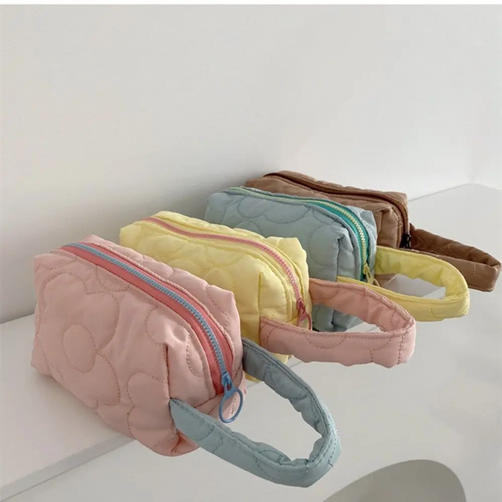 

Girls Solid Color Ins Large-Capacity Cosmetic Bag Travel Multifunction Makeup Bag