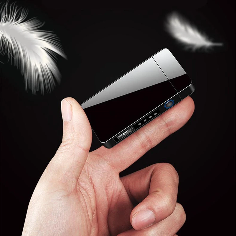 Портативная металлическая зажигалка с разъемом USB плазменная двойной дугой