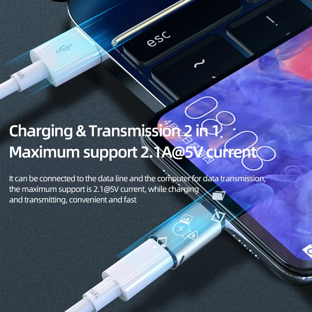 ! Переходник USB Type-C ACCEZZ переходник OTG для Huawei P40 iPhone C на Lightning 12 11 | Мобильные