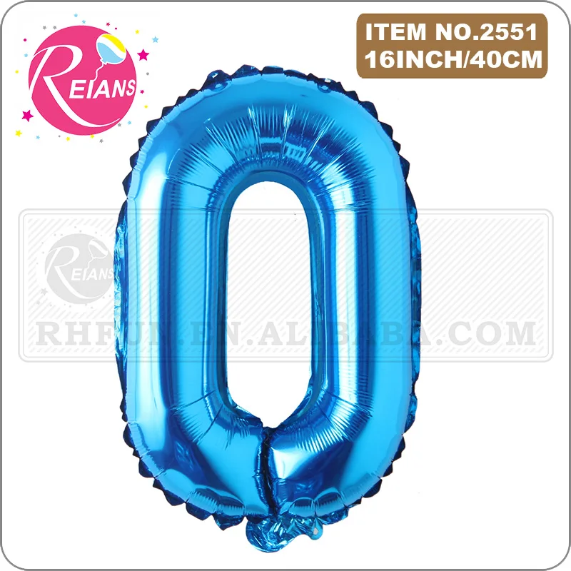 16-дюймовые синие фотофольгированные шары на день рождения с надписью украшения