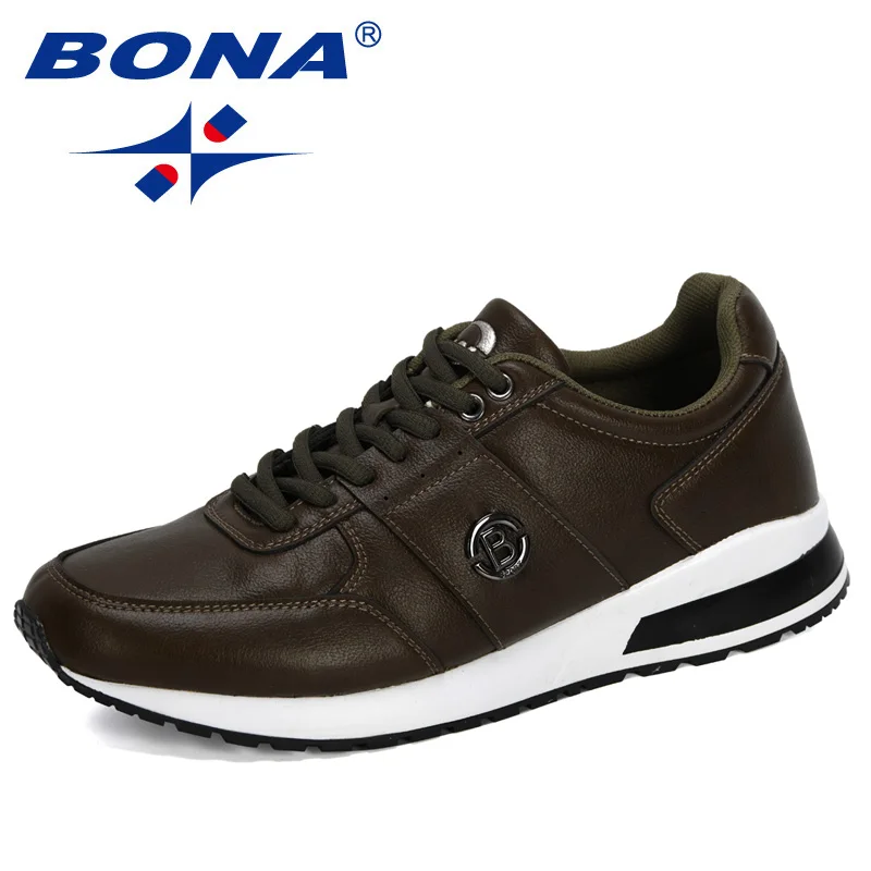 Мужская повседневная обувь BONA легкая Уличная 2020 для отдыха мужская лоферы | Обувь