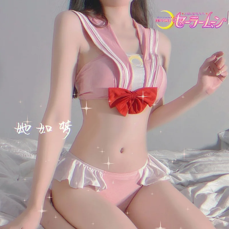 

Sexy Lingerie Sailor Outfit Cosplay Costumes Kawaii Sukumizu Lace Top Panties for Women Porno Student Uniform Dress Mini Skirt