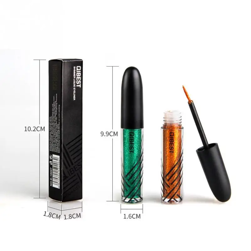 QIBEST 13 colors Liquid Glitter Eyeliner Waterproof Long Lasting Eyeshadow Shimmer Sparkling Makeup Diamond Eyeliner Cosmetic