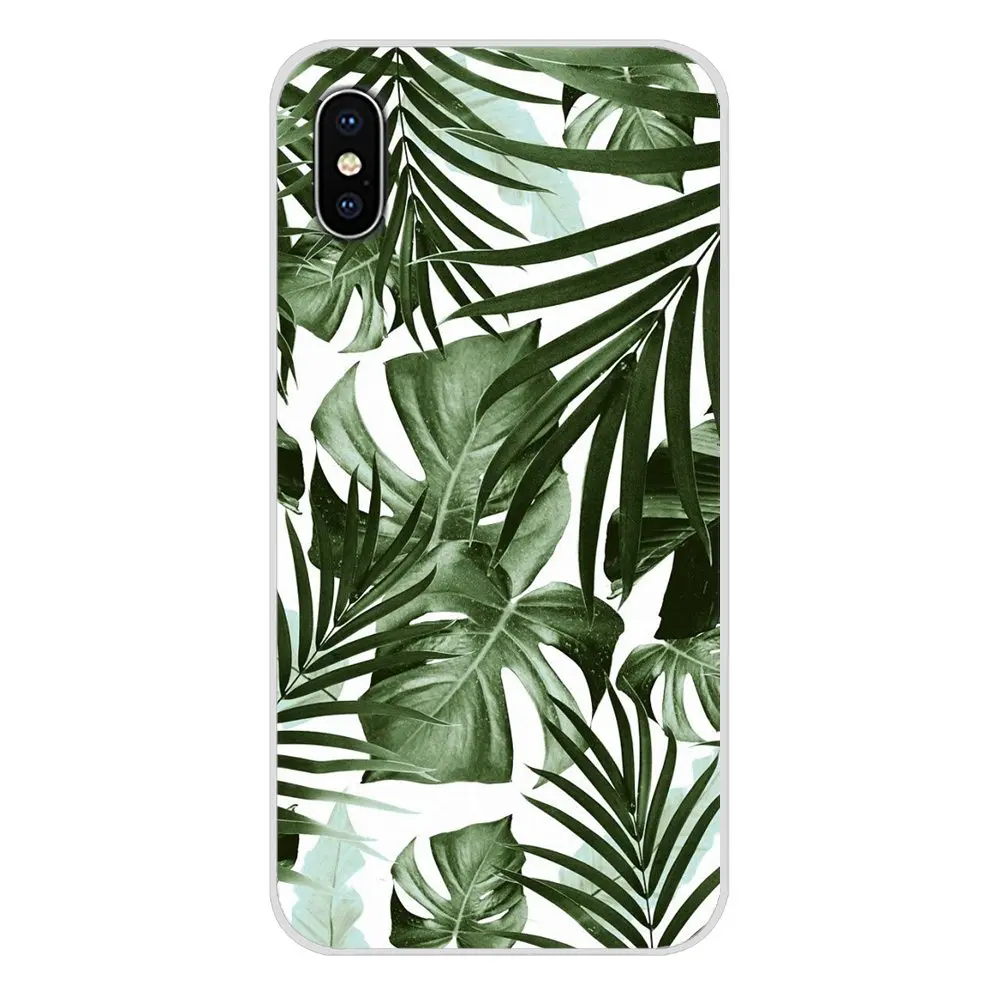 Green Leaves Plant Summer TPU Transparent Skin Case For Oneplus 3T 5T 6T Nokia 2 3 5 6 8 9 230 3310 2.1 3.1 5.1 7 Plus 2017 2018 | Мобильные