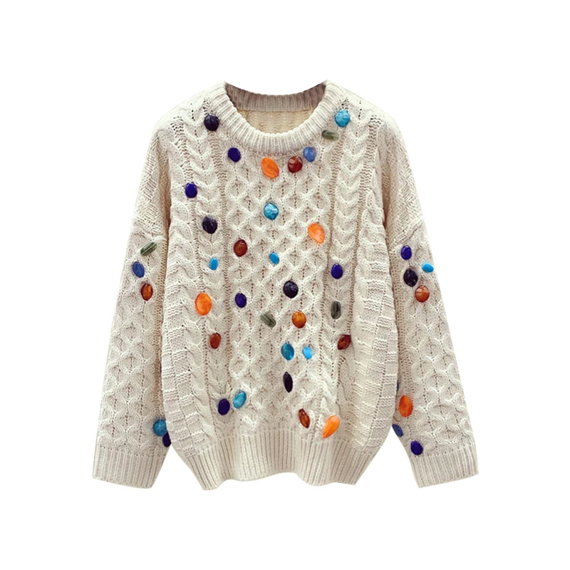 Свитер женский вязаный оверсайз Осень-зима 2020 | Женская одежда