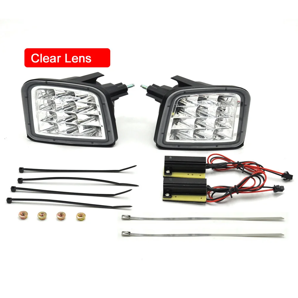 2 шт. без ошибок Светодиодный Боковой габаритный фонарь на передний бампер желтый