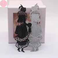 fashion lady cutting dies scrapbooking paper notebook making diy craft stencil mould scrapbook paper metal molds and punch
