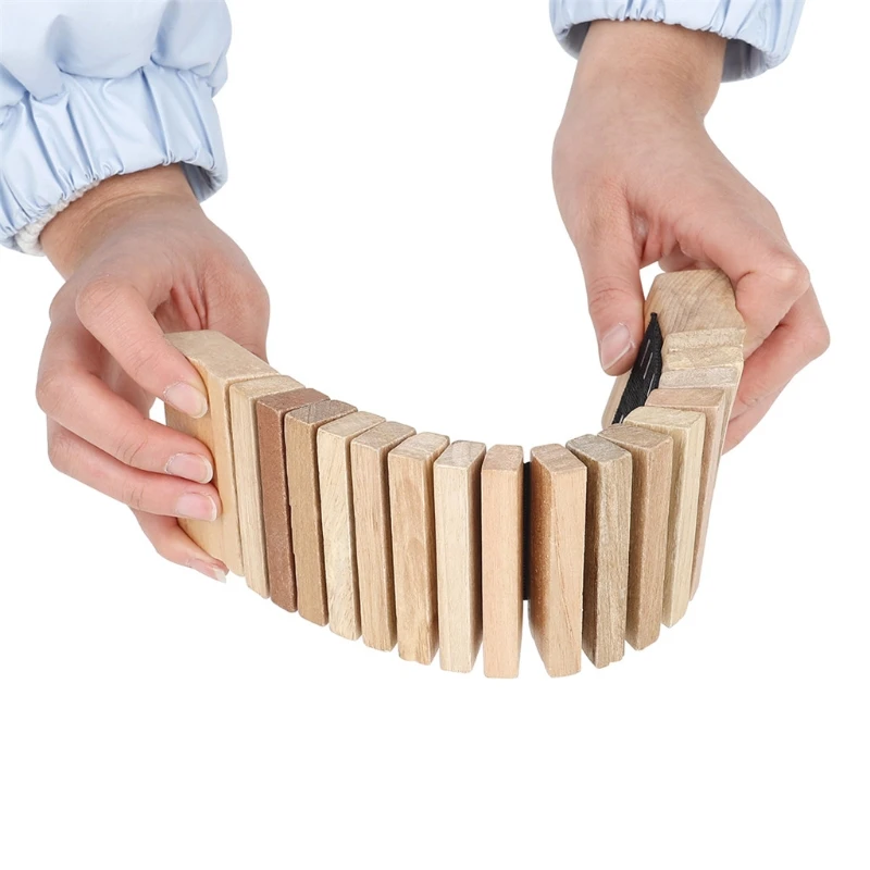 

100% Brand New and High Quality Wooden Toothed Wood,1 Wooden Toothed Row Children's Percussion Instrument