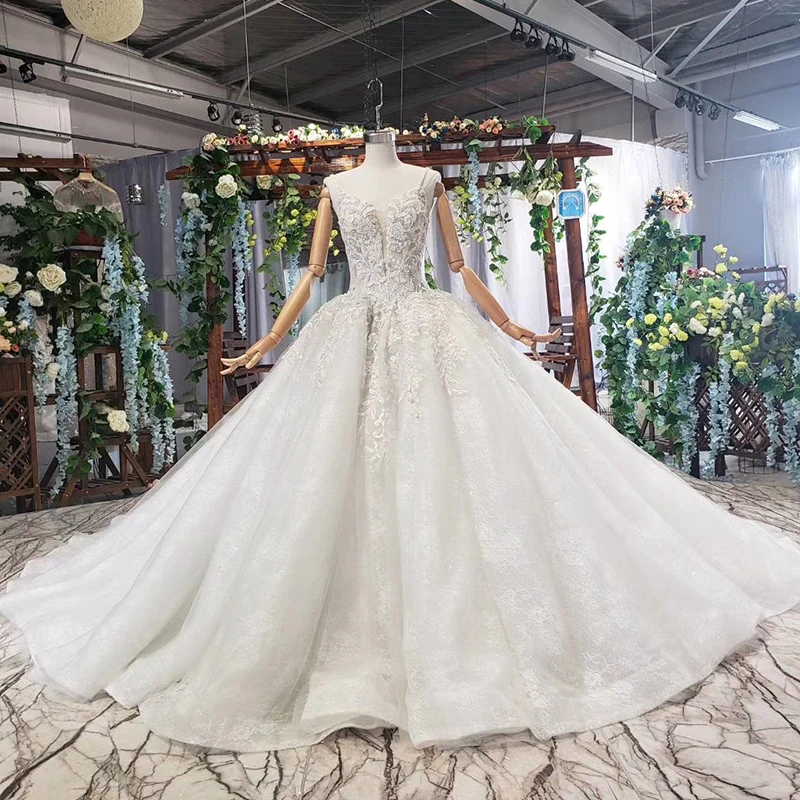 HTL578 Detachable Mantle Wedding Dresses Big V-neck Spaghetti Straps Lace Up Back Summer Bridal Gowns Robe De Mariee Boheme