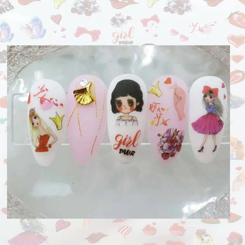 Новое поступление Модные Переводные картинки наклейки для дизайна ногтей