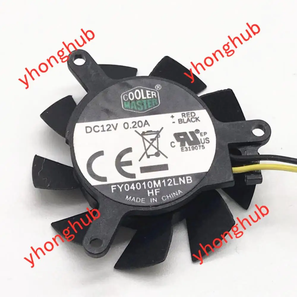 Кулер для сервера CoolerMaster FY04010M12LNB DC 12 В 0 20 а 37x37 мм|round fan|server fanfan 40mm |
