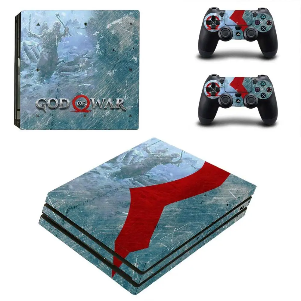 Наклейки God Of War для PS4 Pro Playstation 4 Pro консоль+ 2 контроллера геймпад виниловые наклейки игровые аксессуары