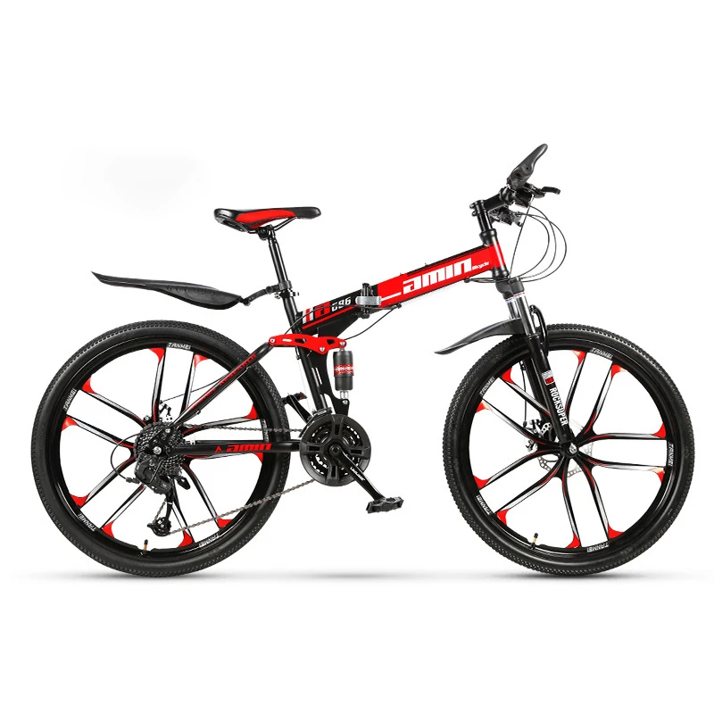 

27 Speed Variable-Speed Sports Cycling 26 Inch Wheel Mountain Bike Foldable Off-road Road Bicycle Adult Men Racing Ride MTB