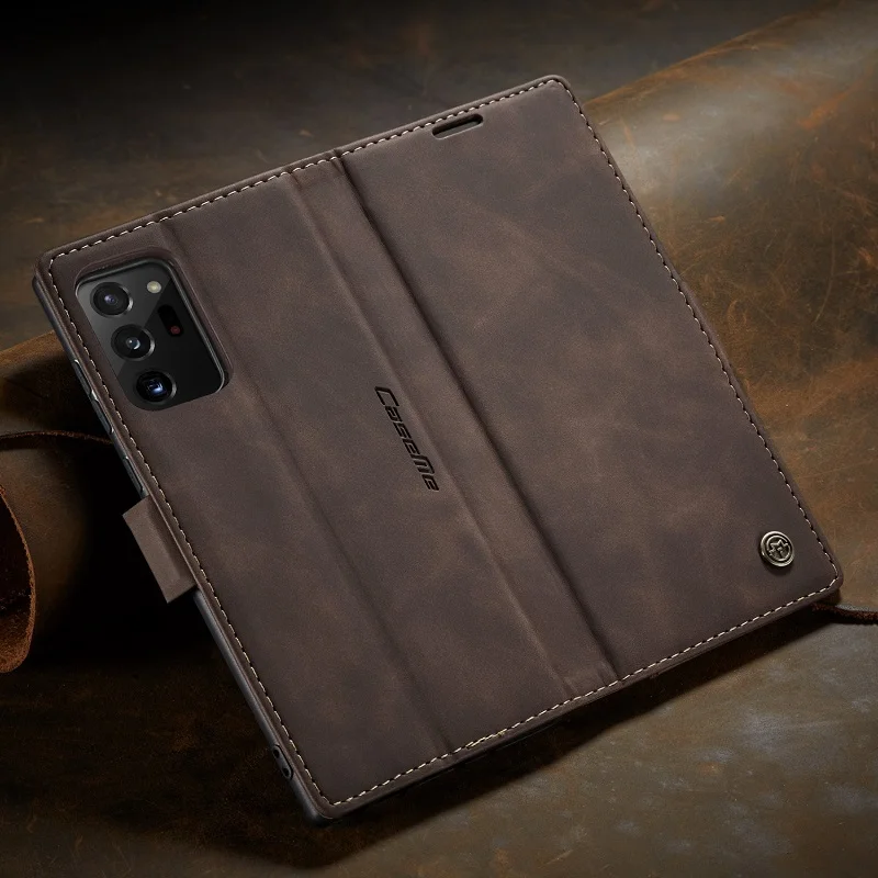 

Premium PU Leather Wallet Cover Case For Samsung Note 20 Ultra 10+ S20 S10 M31 A51 A71 A81 A91 Flip Card Slots Shockproof Capa