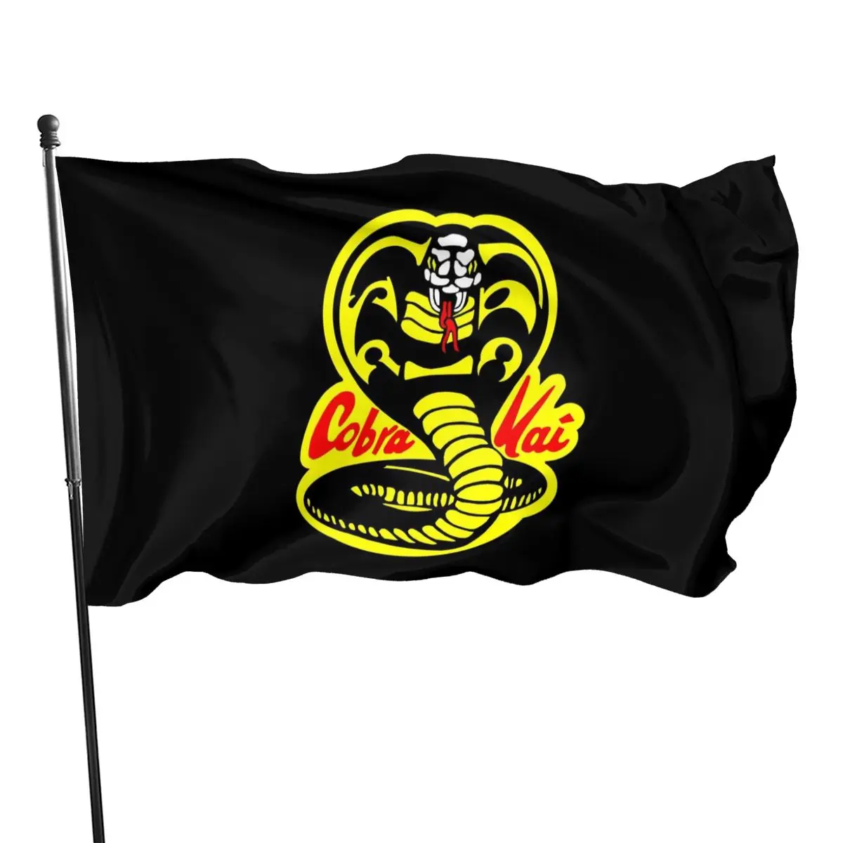 

90cmX150cm Cobra Kai Strike First Karate Kid Flag