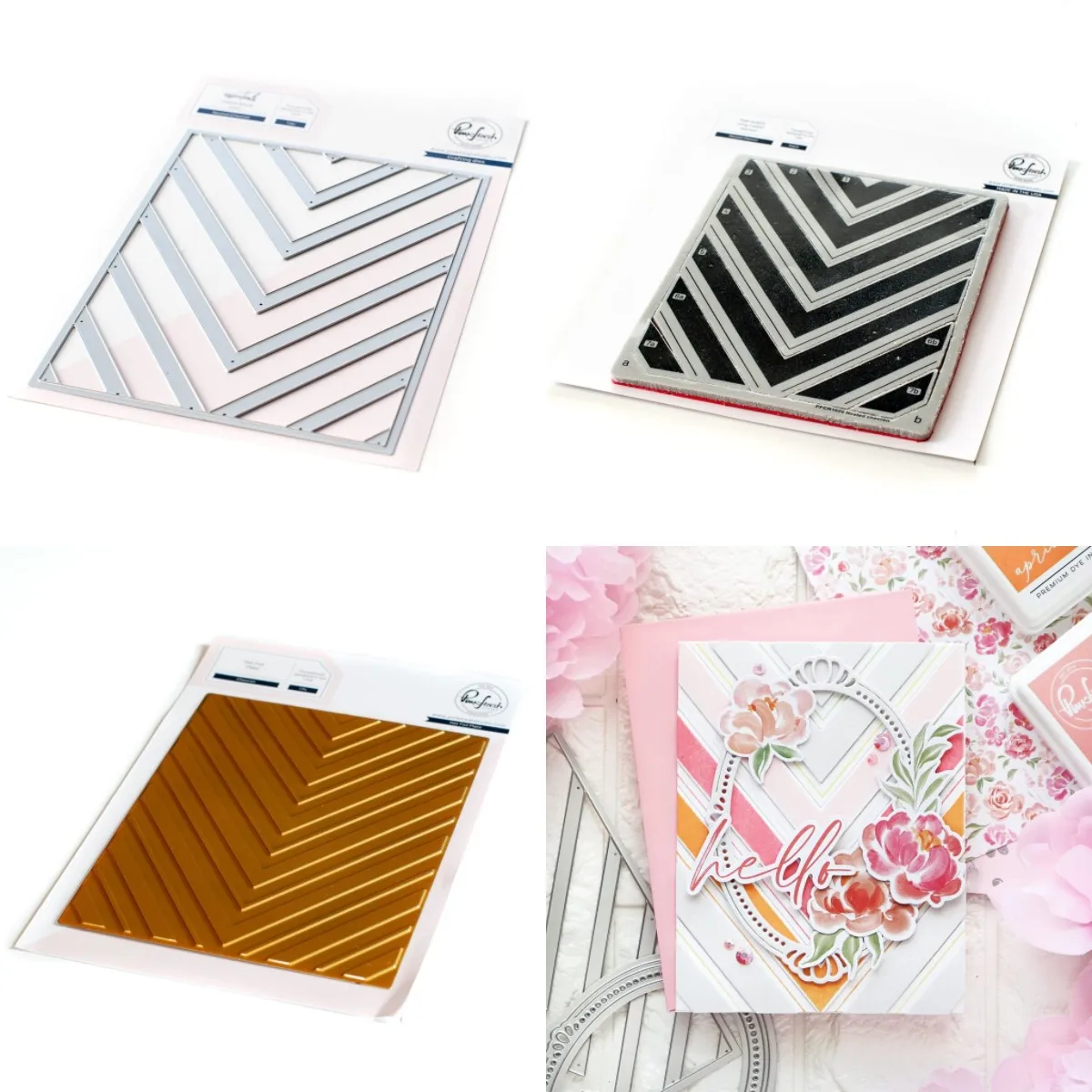 

Chevron Plate New Metal Cutting Dies Hot Foil Stamps Scrapbook Diary Decoration Stencil Embossing Template DIY Handmade 2021