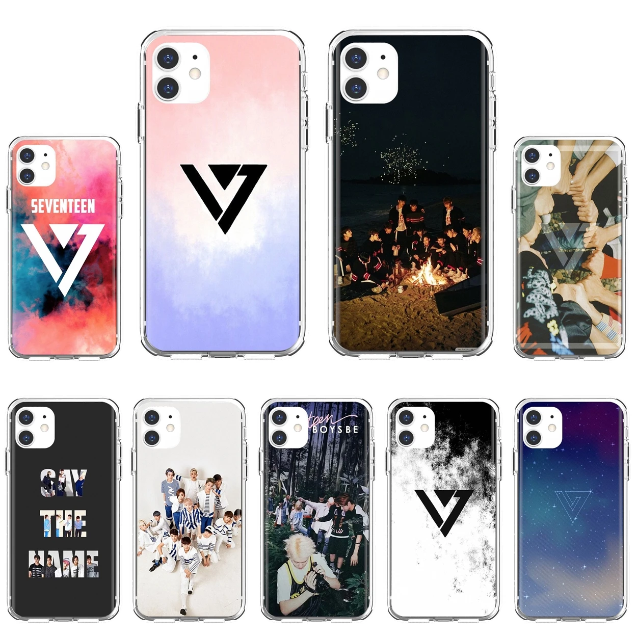 Чехол с логотипом Rainbow-KPop-Seventeen-для Samsung Galaxy A12 A31 A41 A51 A71 A20e A21s M30 A10 A30 A40 A50 A60 A70 |