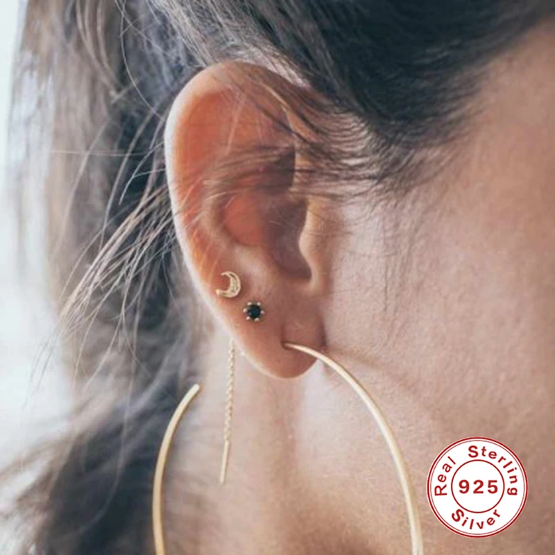 ROXI 1 шт. милые девушки с цветами и кристаллами в форме сердца круглые серьги