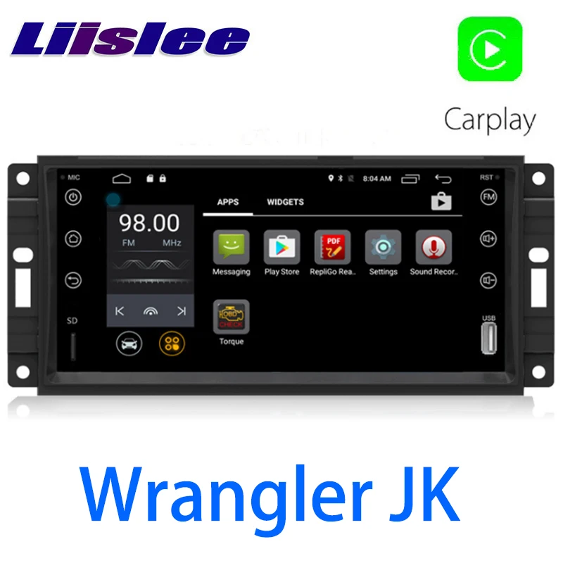 LiisLee Автомобильный мультимедийный GPS HiFi аудио Радио стерео для Jeep Wrangler JK J8 2007 ~ 2018