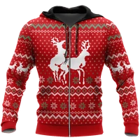 2021 new christmas essential hoodie zipper knit pattern men 3d printing casual unisex sweater harajuku pullover sportswear 55