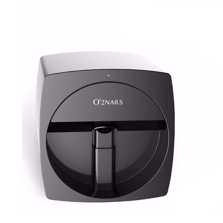 Balck with EU plug O2 Мобильный аппарат для маникюра, передачи фотографий, цветная печать, оборудование для дизайна ногтей, принтер для ногтей, машина для маникюра - Цвет: Balck with EU plug