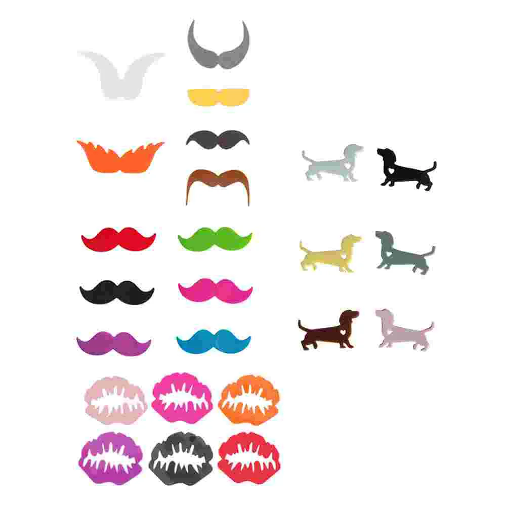 

24Pcs Adorable Silicone Glass Decors Colorful Drink Markers (Assorted Color )