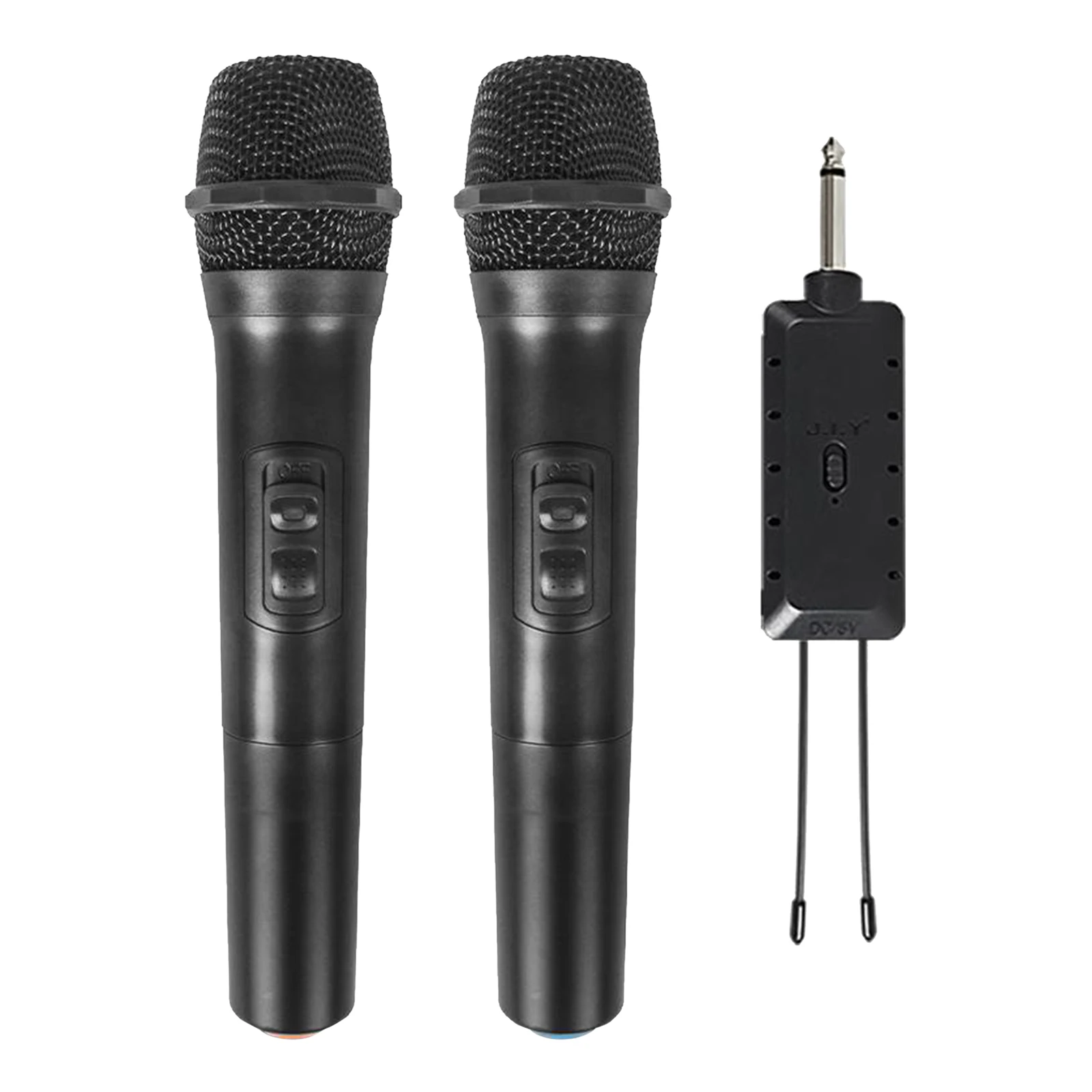 

2x Cordless Handheld Microphone System for Home Karaoke, Meeting, Party, Speech, DJ, Wedding, Home KTV