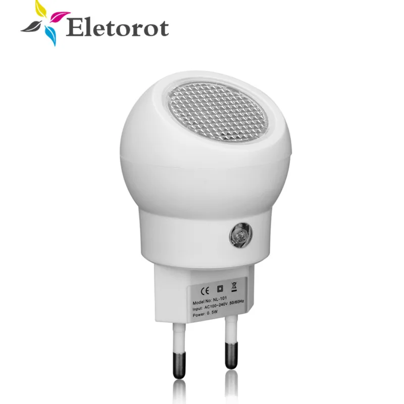 

2020 LED Night Light 360 Rotation EU Plug Sensor Night Lamp With Light Sense Automatically Switch On Or Off For Baby Bedroom