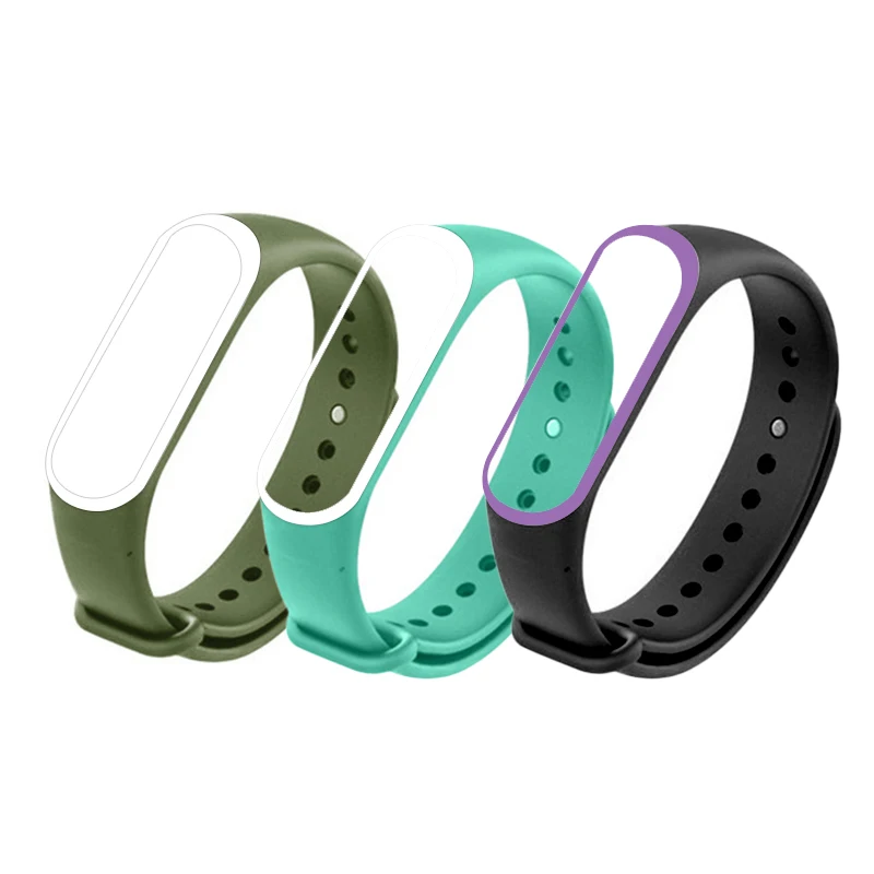 Силиконовый ремешок для Xiaomi Mi Band 4 и 3 сменный Браслет смарт-часов 22 цвета умные