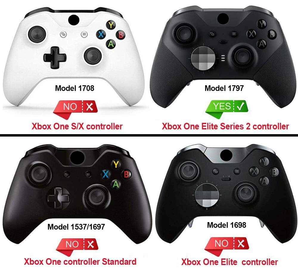 Étui de protection antidérapant en Silicone pour manette Xbox One Elite série 2, avec capuchons pour poignées analogiques