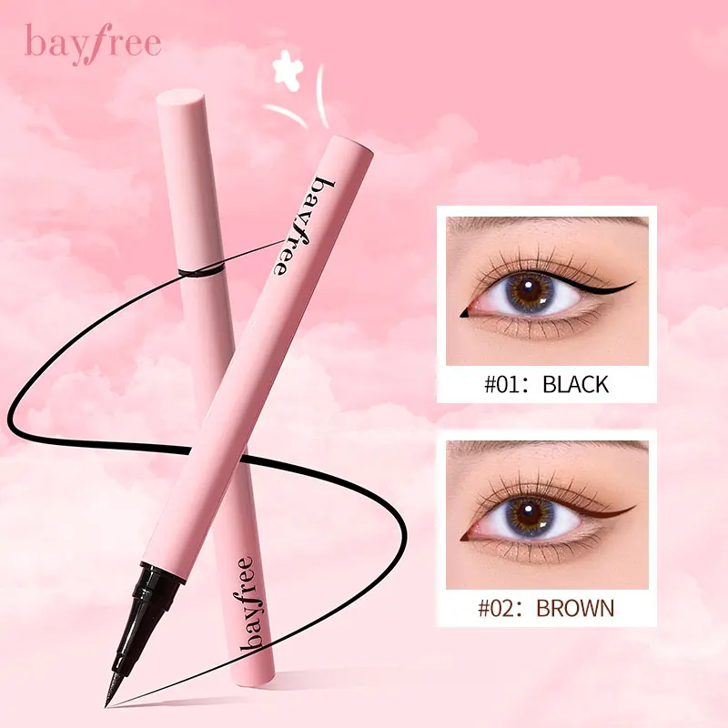 

Bayfree High Pigment Super Waterproof Eyeliner Professional Long Lasting Brown Eye Liner Easy to Wear Eyes Makeup