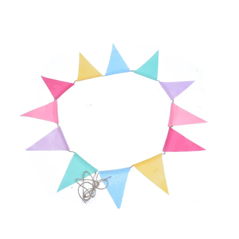 Ручной работы ткань DIY декоративные свадебные вечеринки флаг день рождения