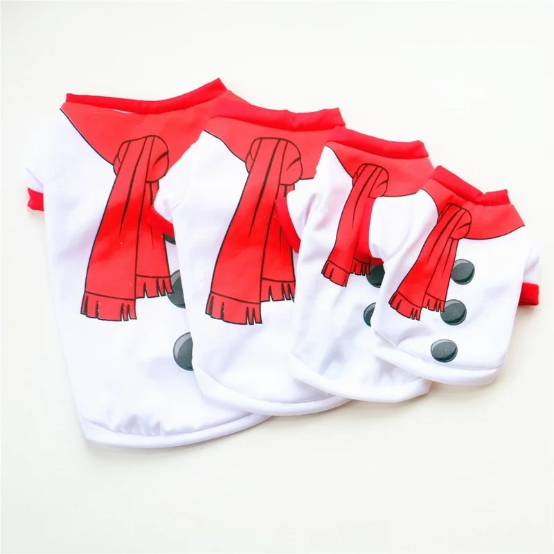 

Christmas Dog Clothes Cotton Pet Clothing Dog Hoodies Snowman Puppy Dog Costume Pet Vest Shirt Chihuahua Yorkies Outfit