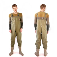 fishing farming chest waders waterproof bootfoot waders pants durable breathable pvc overalls jumpsuit rainboots