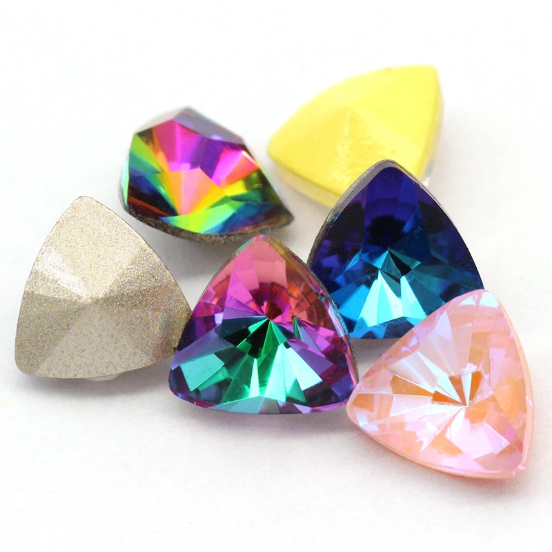 Треугольный калейдостскоп разы стильные Кристальные стеклянные разноцветные