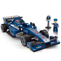 sluban 124 f1 formula racing car creative classic model sports vehicle building blocks figures moc bricks toys for boys gift