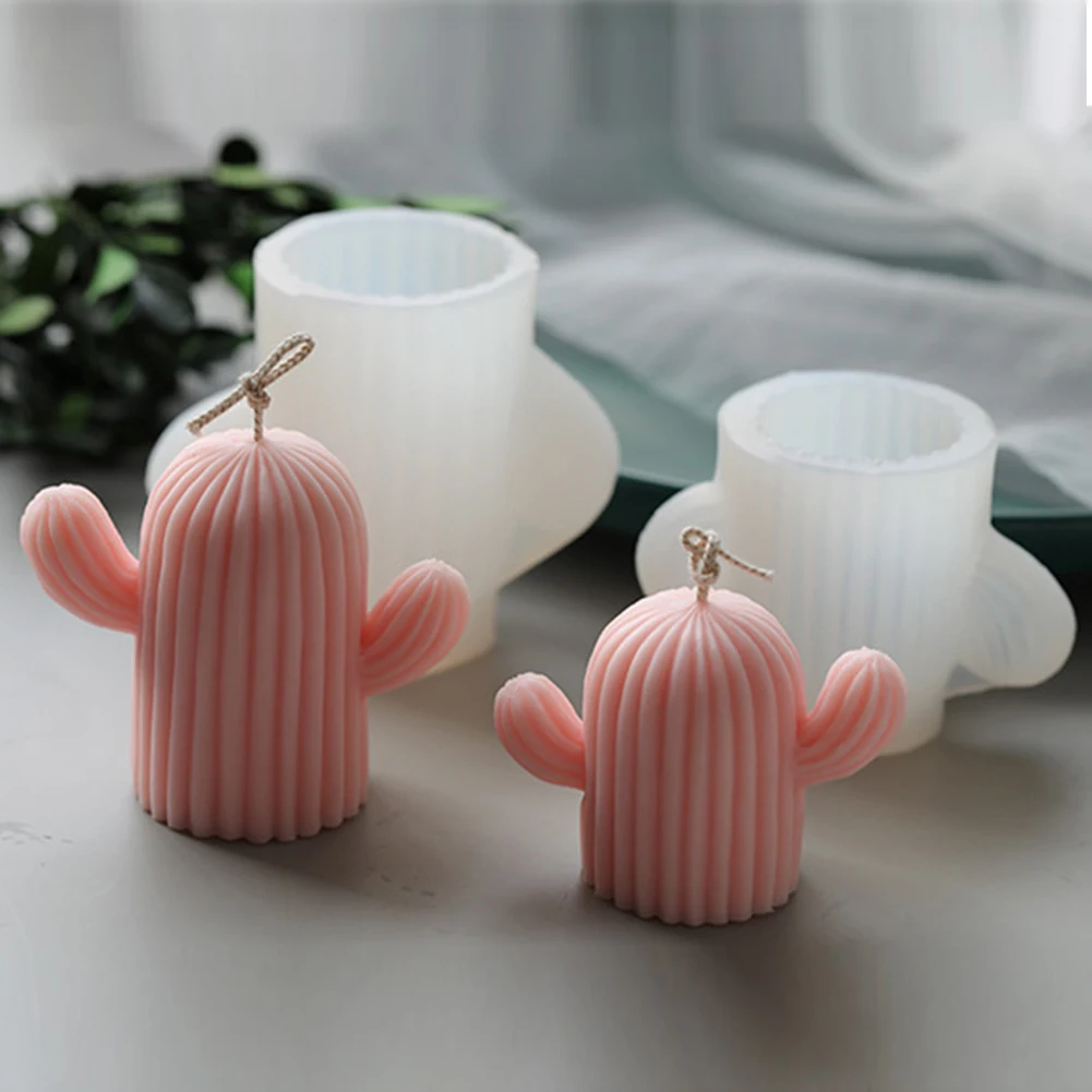 Силиконовая форма в виде кактуса для ароматизированных свечей материал сделай