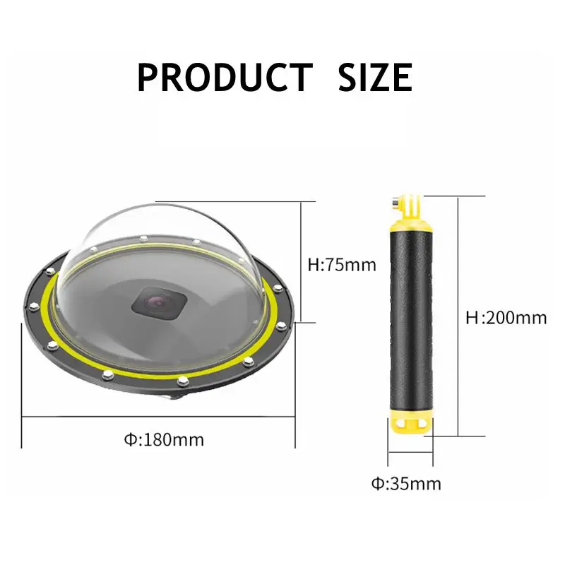 Сферическая Водонепроницаемая маска для дайвинга рыбий глаз | Электроника