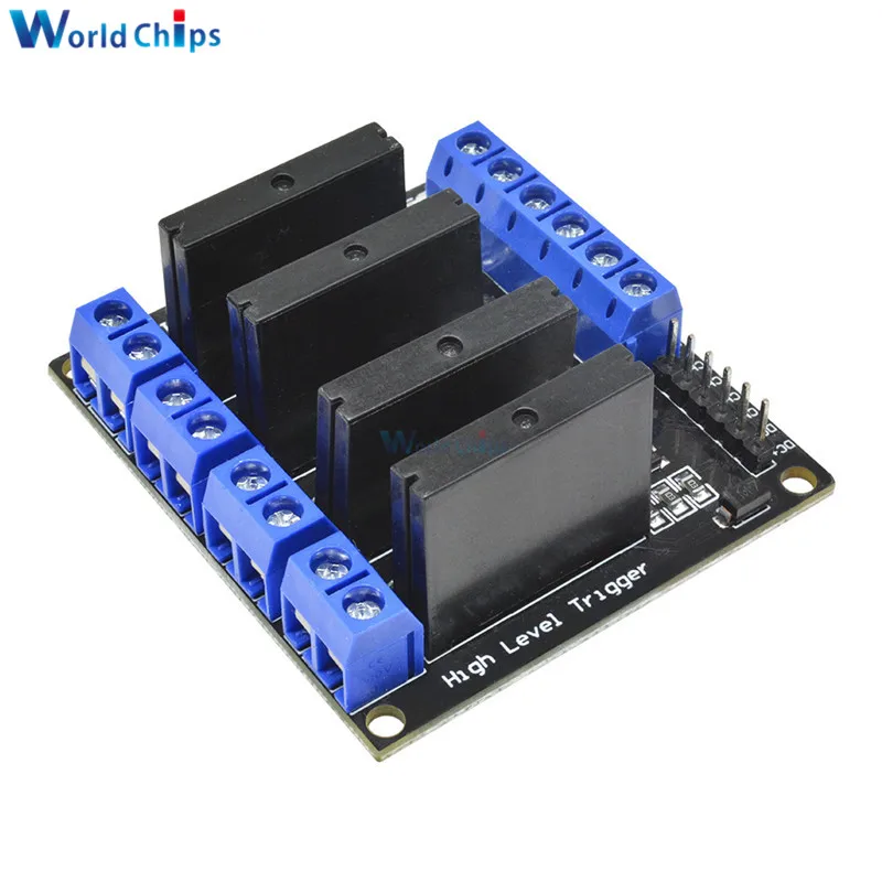 Модуль реле постоянного тока 5 В 4 канала OMRON SSR твердый релейный модуль с