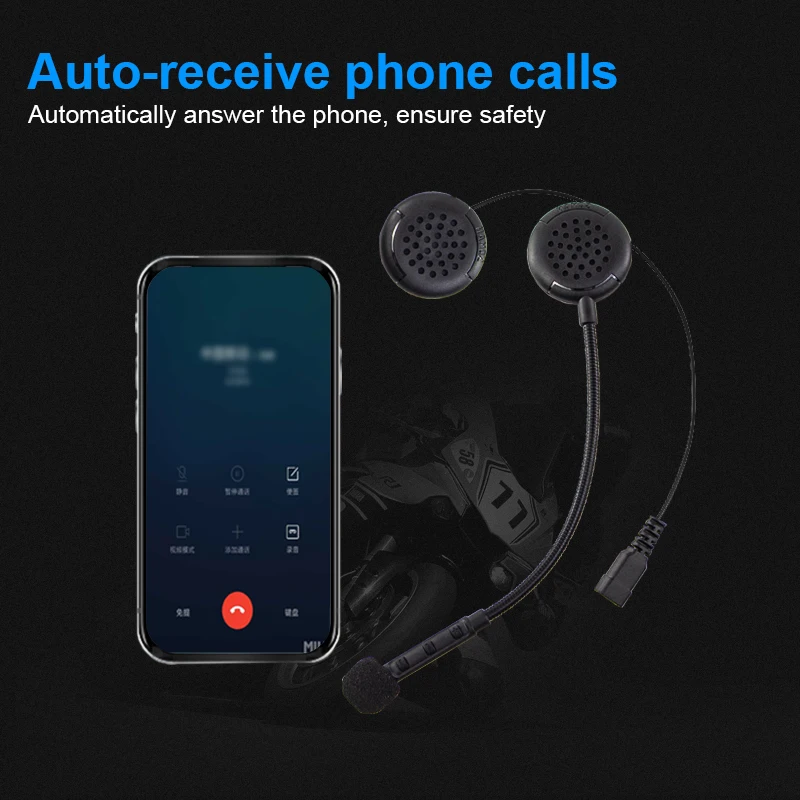 Soman Bluetooth мотоциклетный шлем гарнитура водонепроницаемые беспроводные наушники