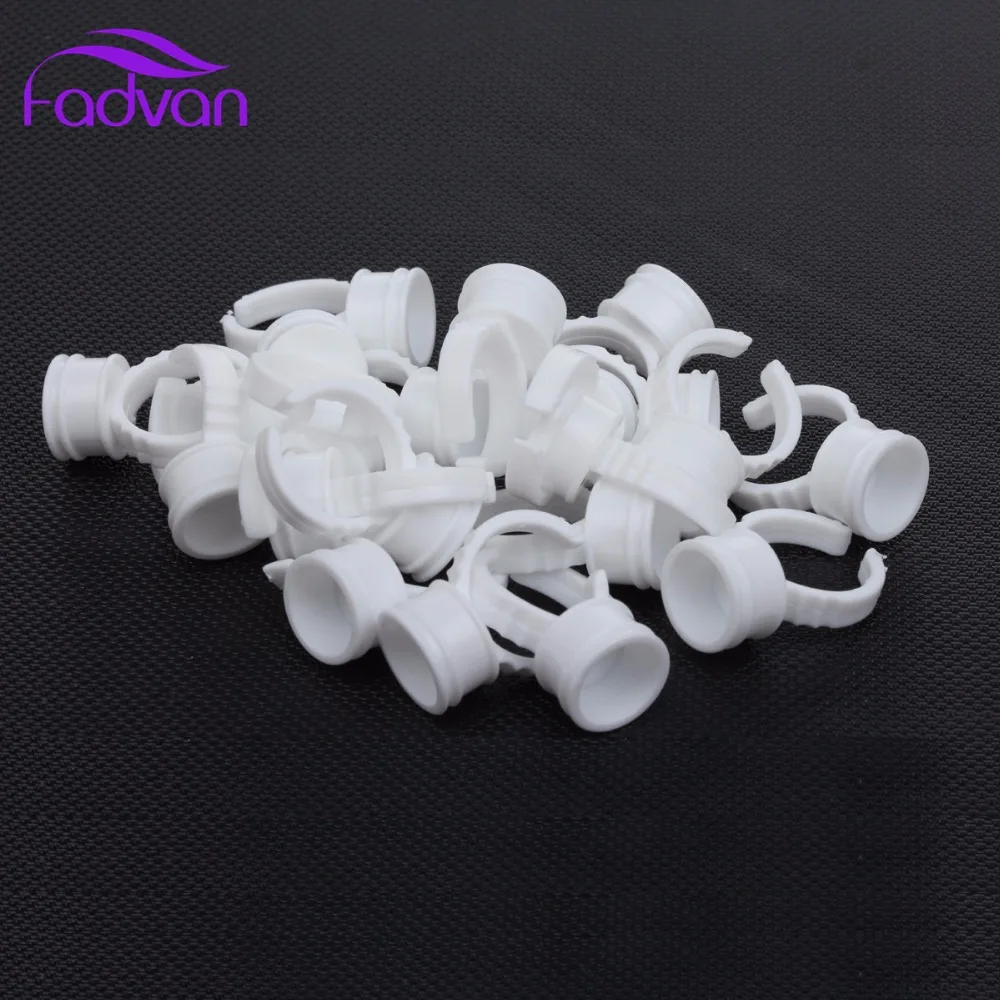 100 шт. клеевые кольца для наращивания ресниц клей поддон держатель пигмент