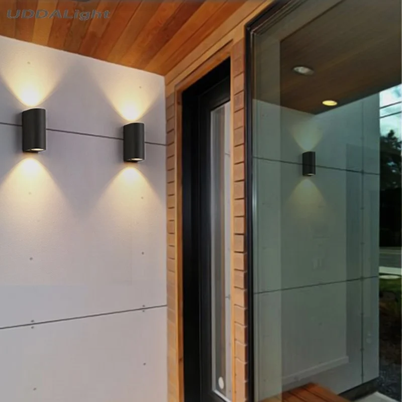 Круглый вверх вниз открытый настенный светильник Ip65 крыльцо Водонепроницаемый