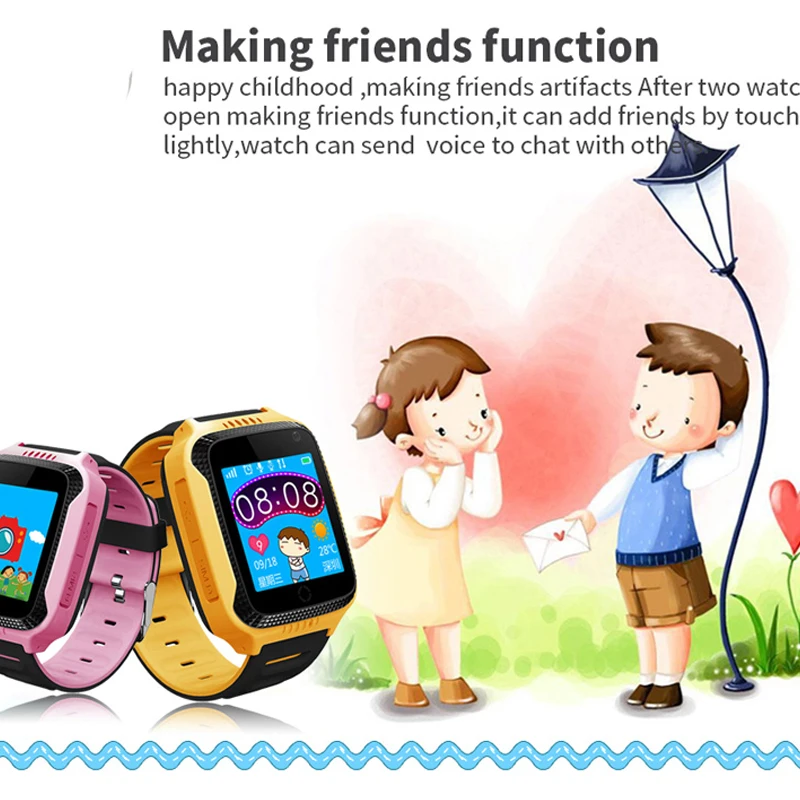 

Kids Watches GPS Position Antil-lost Smart Watch child IP67 Waterproof Phone SOS Watch Use SIM Card Smart Boy Children's Gift