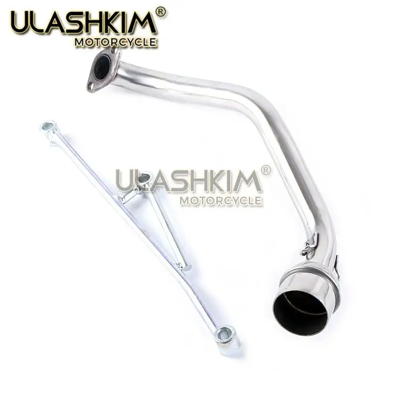 

Motorcycle modified Scooter GY6 125cc 150cc contact middle pipe muffler exhaust fit 157qmj 152qmi 4 Stroke engine slip on