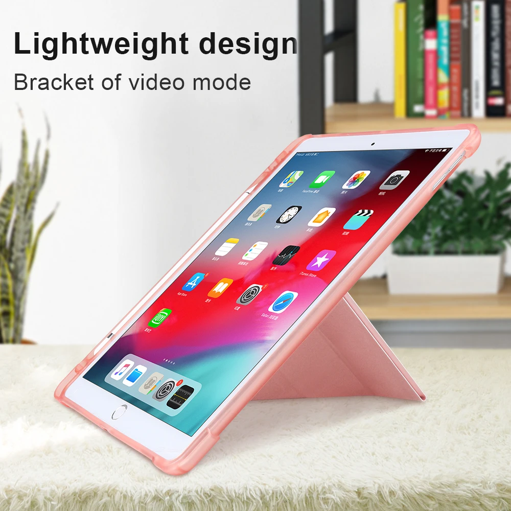 Для iPad Pro 10,5 чехол с карандашом, мягкий чехол для iPad Air 3, кожаный чехол для iPad 10,2, чехол 7-го поколения
