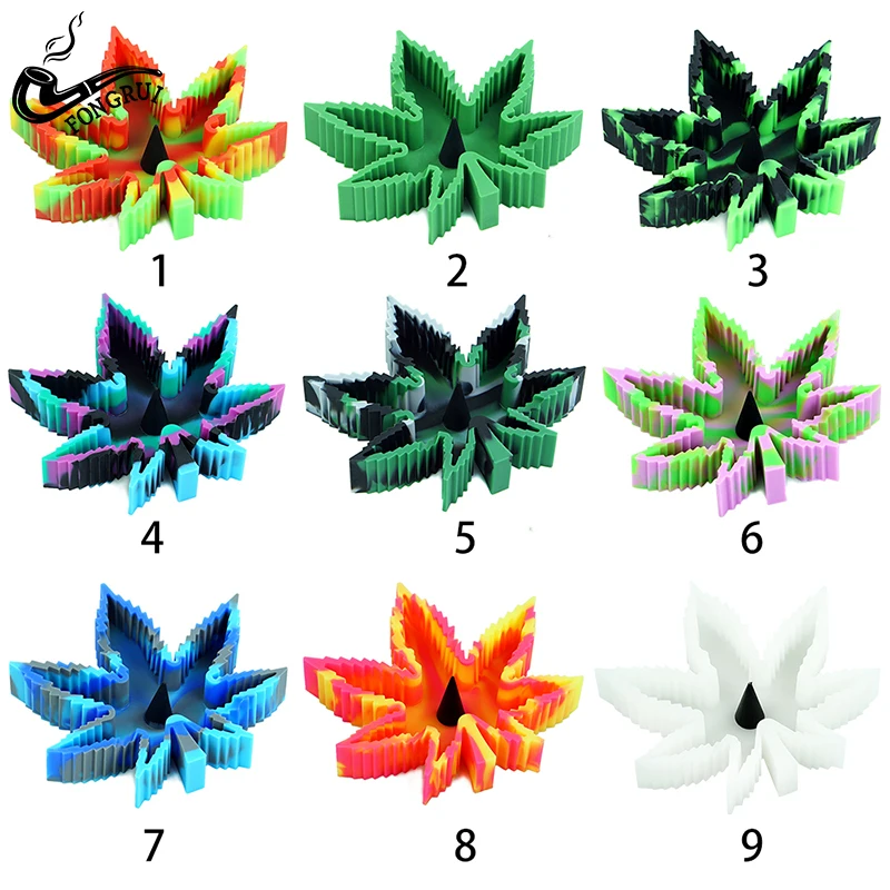 Термостойкая силиконовая пепельница с резьбовым центром Небьющийся